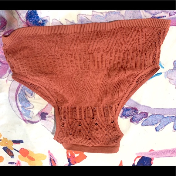 NWOT Free People Rust Woven Halter Bralette - Picture 2 of 4